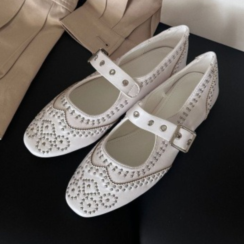 Women'S Shoes Round Toe - Damskie baleriny Mary Jane z okrągłym