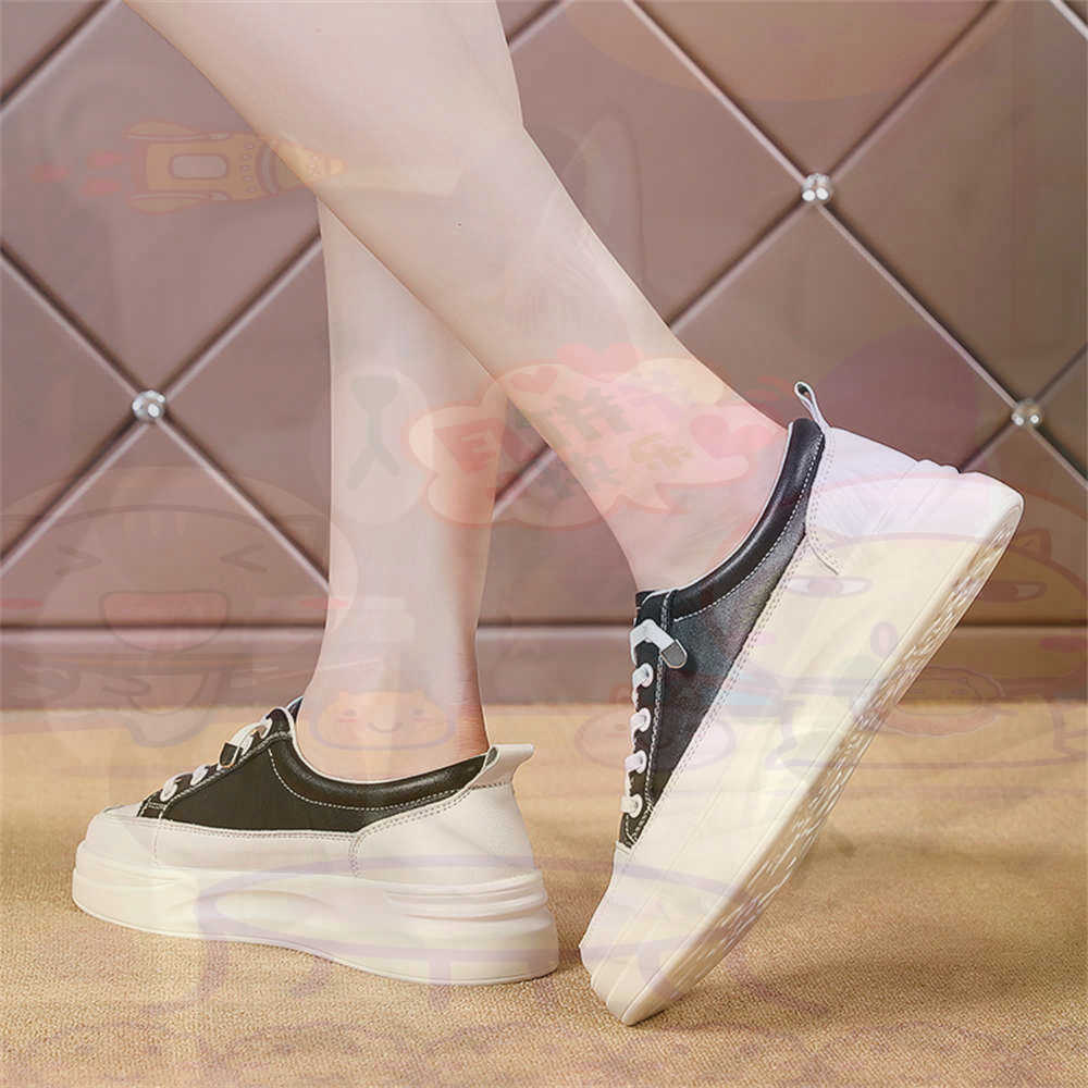 Women Shoes Types Name - Sznurowane mokasyny Chunky Loafers Woman Skateboarding