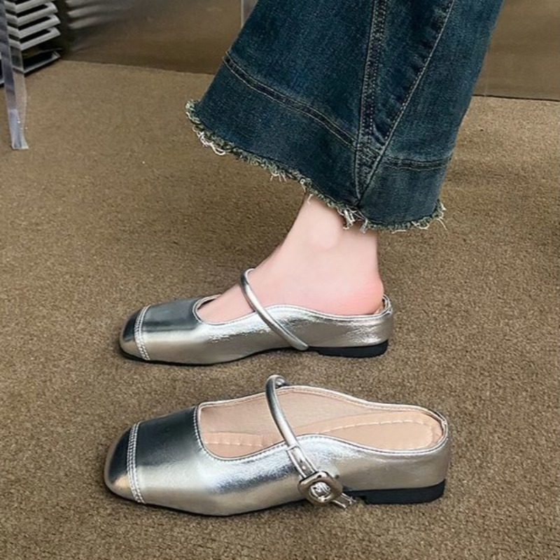 Slip On Mule Flat - Mule damskie z zakrytymi palcami w