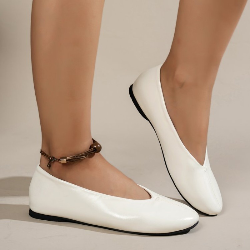 Women'S Shoes Round Toe - Wygodne damskie baleriny z okrągłym noskiem,