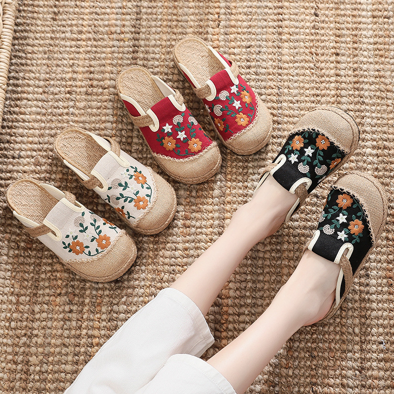 Women'S Shoes Vegan - 2026 Nowe Ręcznie Robione Damskie Lniane