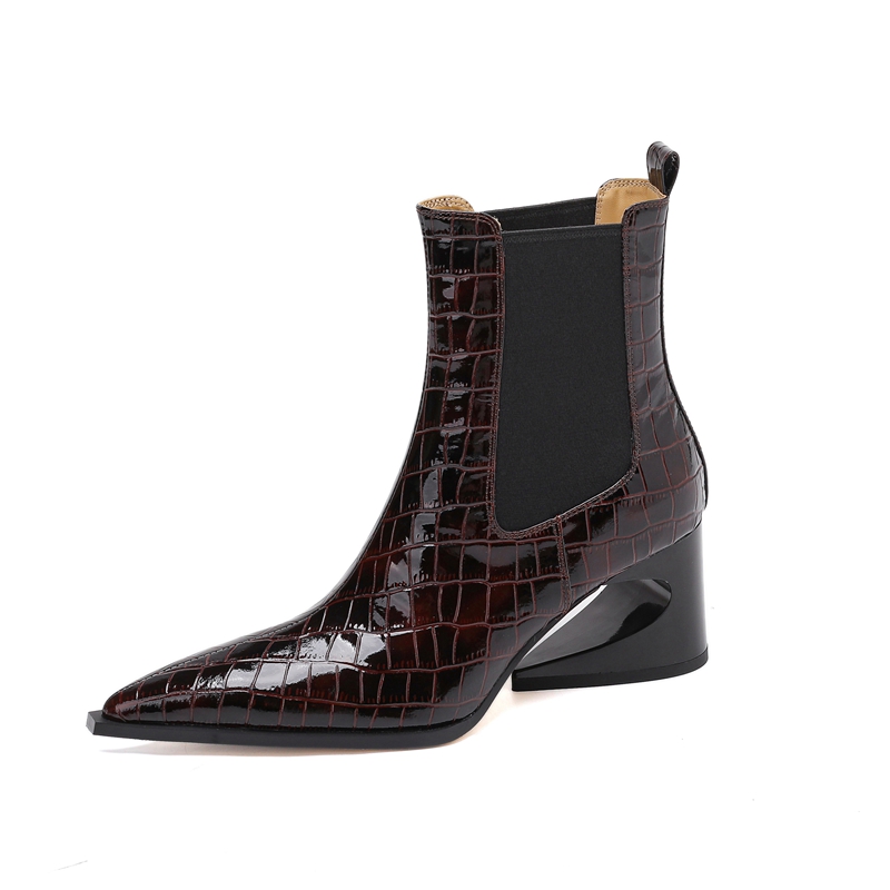 Damskie nowe skórzane botki Ch – Women'S Shoes Chelsea recenzja i cena