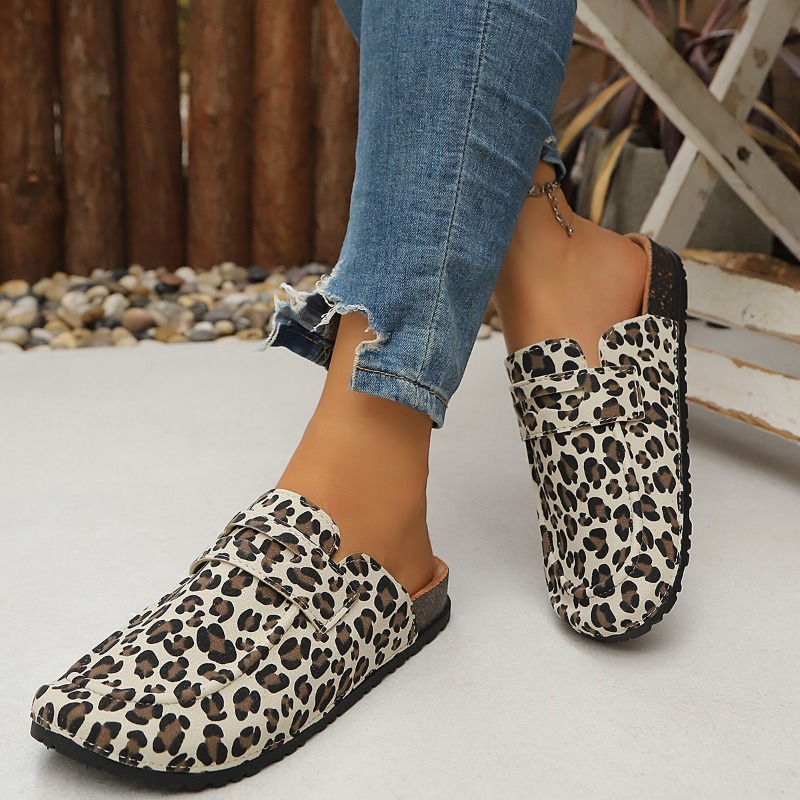 Damskie klapki z panterkowym w – Slip On Mule Flat recenzja i cena
