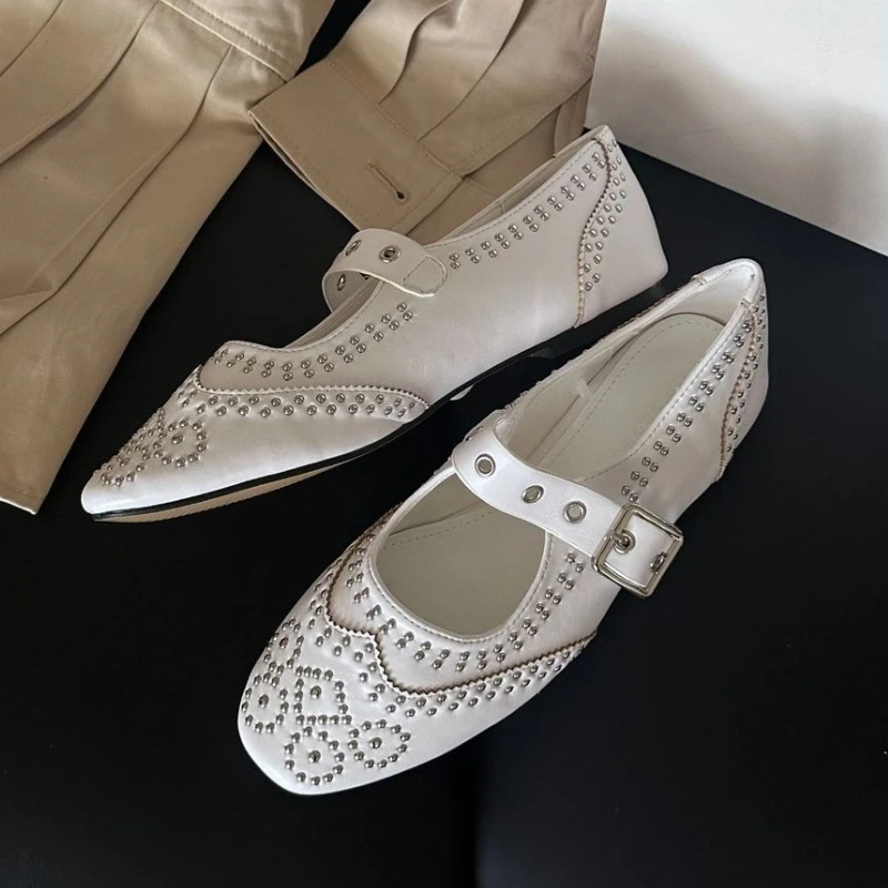 Damskie baleriny Mary Jane z o – Women'S Shoes Round Toe recenzja i cena