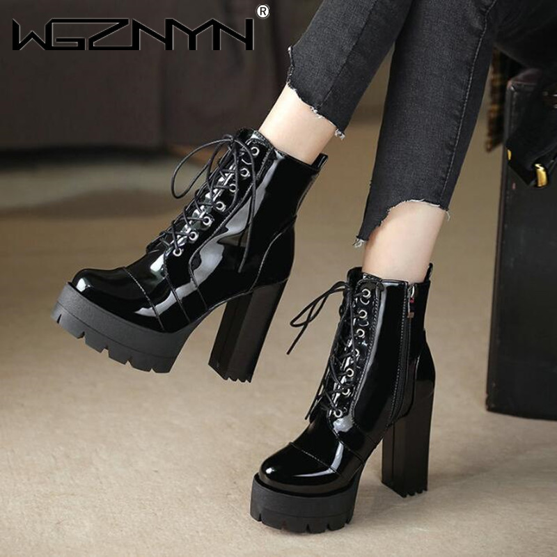 Botki damskie na wysokim, grub – Women'S Shoes Chelsea recenzja i cena