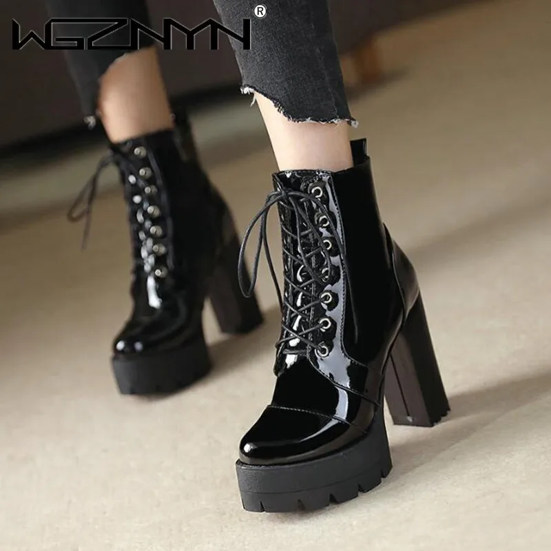 Botki damskie na wysokim, grub – Women'S Shoes Chelsea recenzja i cena