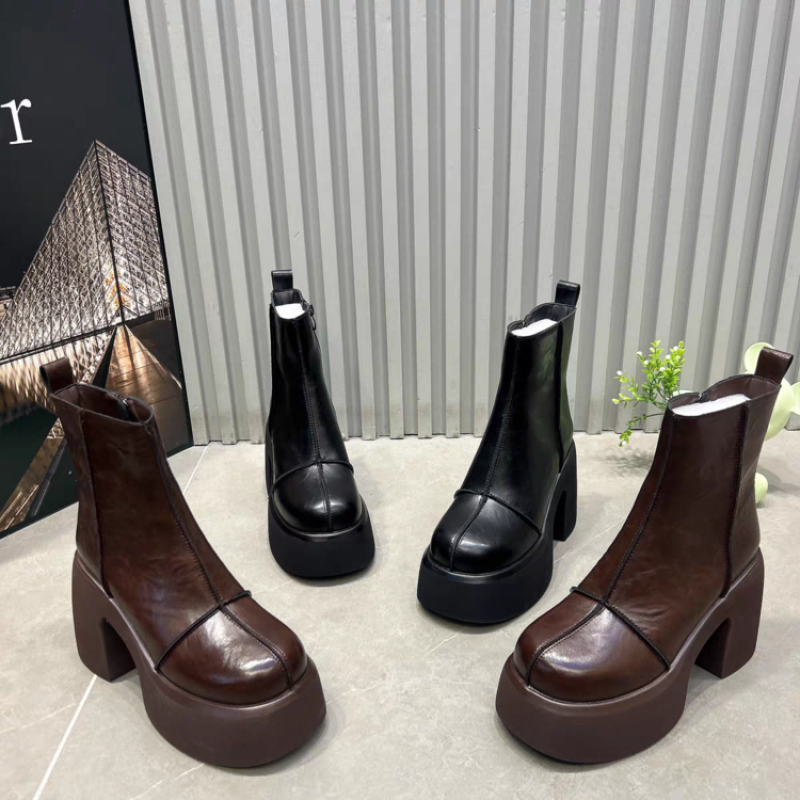 Damskie krótkie botki na grube – Women'S Shoes Chelsea recenzja i cena