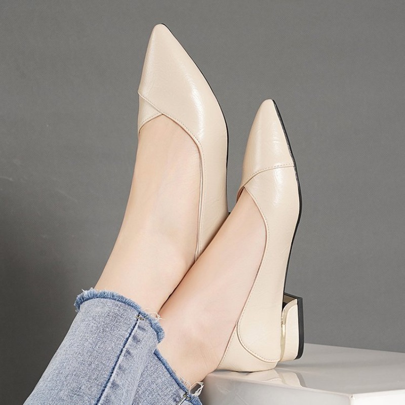 Nowe damskie skórzane buty na  – Women'S Heels recenzja i cena