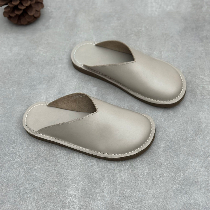 Ręcznie Robione Skórzane Klapk – Slip On Mule Flat recenzja i cena