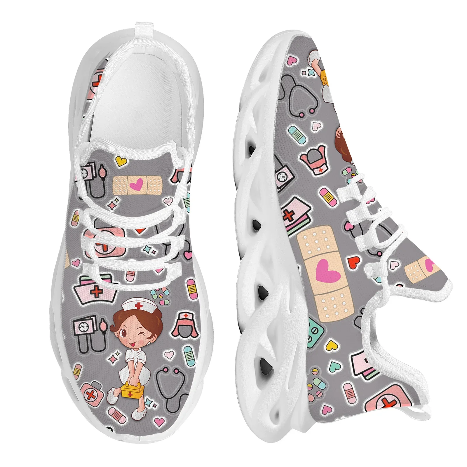 Wzorzyste sneakersy damskie w  – Women'S Shoes Nursing recenzja i cena