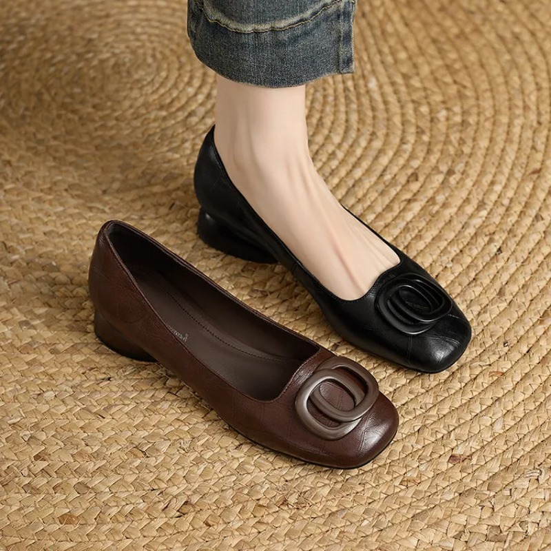 Francuskie czółenka damskie, s – Women'S Shoes Round Toe recenzja i cena
