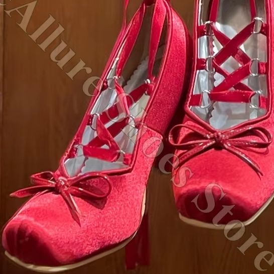 Damskie baleriny Y2K z satynow – Ribbon Tie Heel recenzja i cena