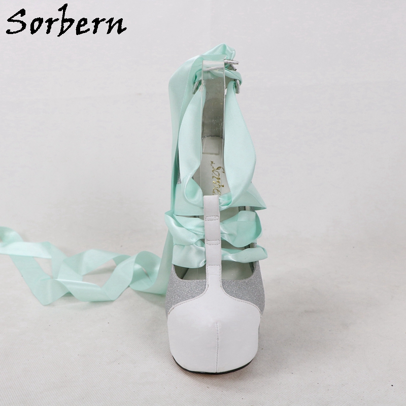 Sorbern Białe prawdziwe skórza – Ribbon Tie Heel recenzja i cena