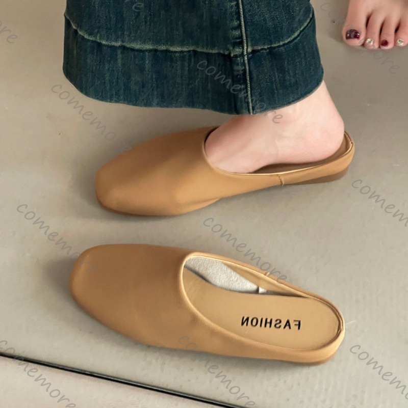 Damskie klapki Comemore Retro  – Slip On Mule Flat recenzja i cena