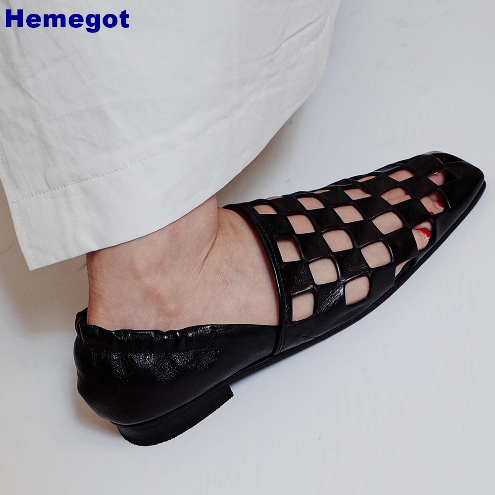 Damskie czarne płaskie sandały – Mule Slip On recenzja i cena