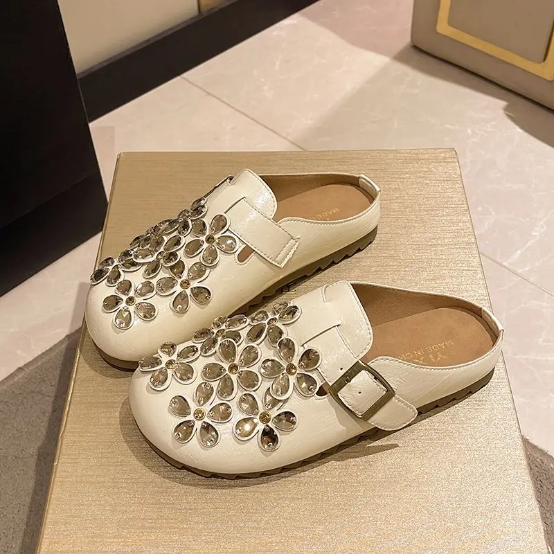 Damskie klapki z kwiatowym wzo – Slip On Mule Flat recenzja i cena