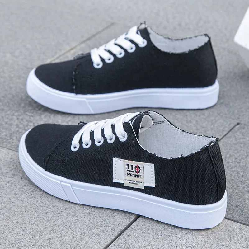 Damskie płócienne sneakersy na – Women Shoes Store recenzja i cena