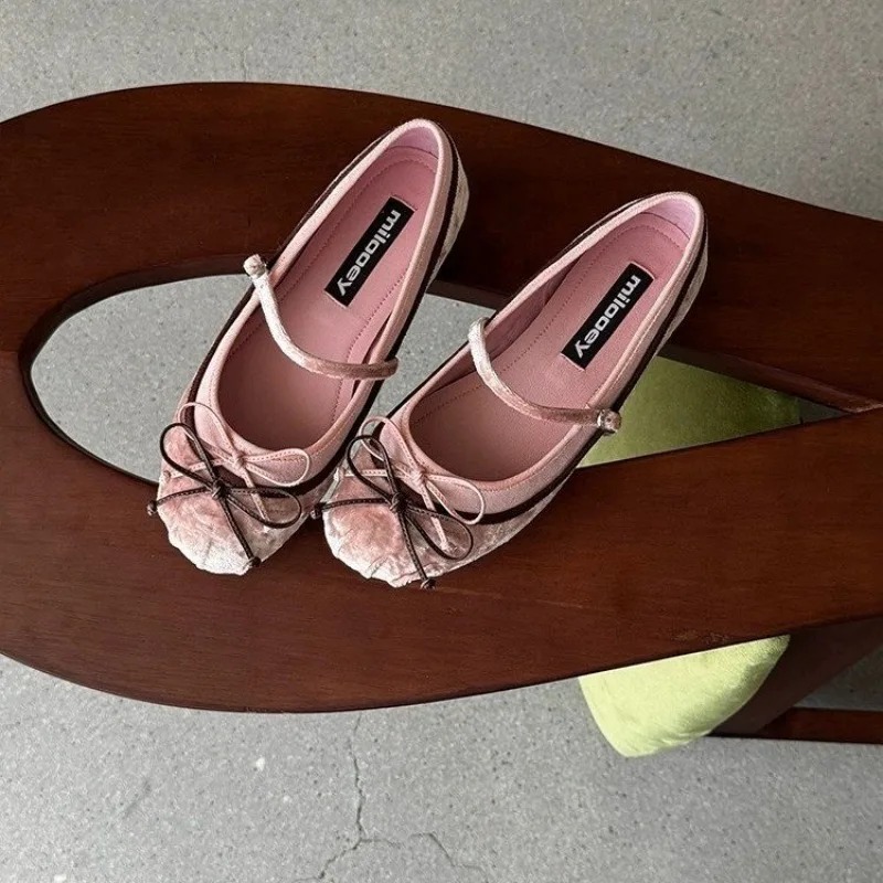 Baletki z płaską podeszwą i za – Women'S Shoes Round Toe recenzja i cena