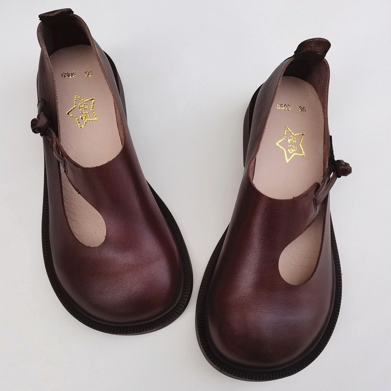 Careaymade-oryginalne skórzane – Women'S Shoes Round Toe recenzja i cena