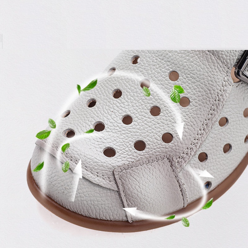 Nowe skórzane sandały damskie  – Slip On Mule Flat recenzja i cena