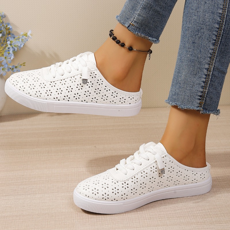 Wsuwane mule z kwiatowymi wyci – Slip On Mule Flat recenzja i cena
